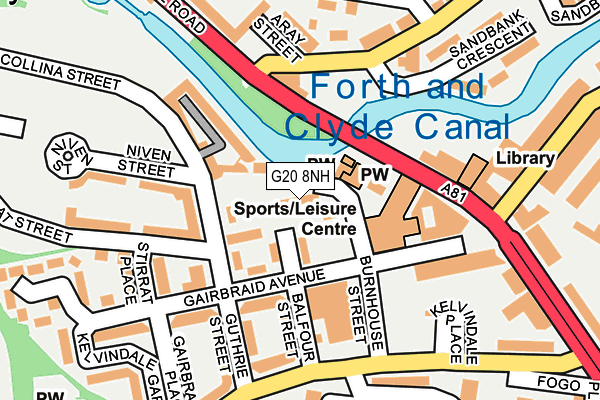 G20 8NH map - OS OpenMap – Local (Ordnance Survey)