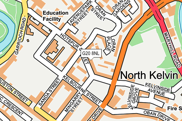 G20 8NL map - OS OpenMap – Local (Ordnance Survey) G20 8NL map - OS OpenMap – Local (Ordnance Survey)