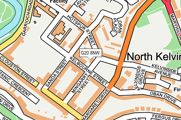 G20 8NW map - OS OpenMap – Local (Ordnance Survey) G20 8NW map - OS OpenMap – Local (Ordnance Survey)