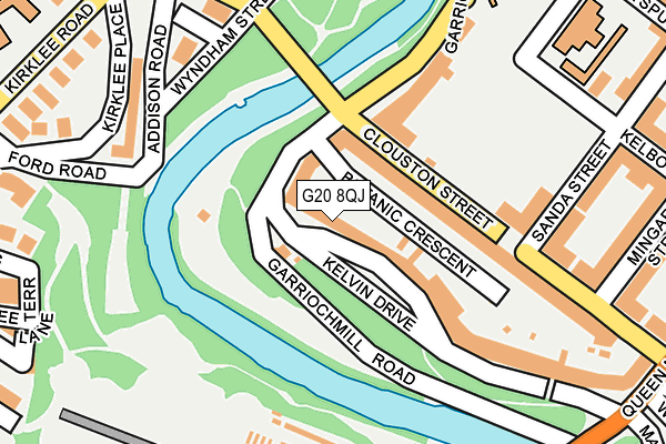 G20 8QJ map - OS OpenMap – Local (Ordnance Survey) G20 8QJ map - OS OpenMap – Local (Ordnance Survey)