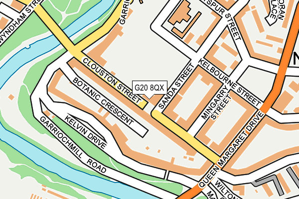 G20 8QX map - OS OpenMap – Local (Ordnance Survey) G20 8QX map - OS OpenMap – Local (Ordnance Survey)