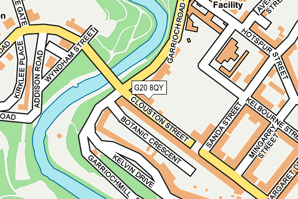 G20 8QY map - OS OpenMap – Local (Ordnance Survey)