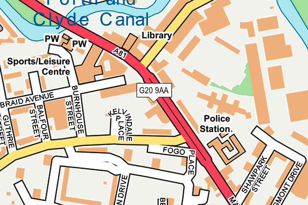G20 9AA map - OS OpenMap – Local (Ordnance Survey) G20 9AA map - OS OpenMap – Local (Ordnance Survey)