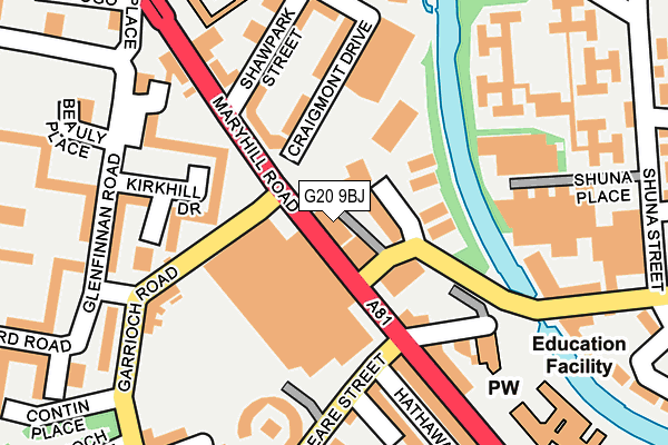 G20 9BJ map - OS OpenMap – Local (Ordnance Survey) G20 9BJ map - OS OpenMap – Local (Ordnance Survey)