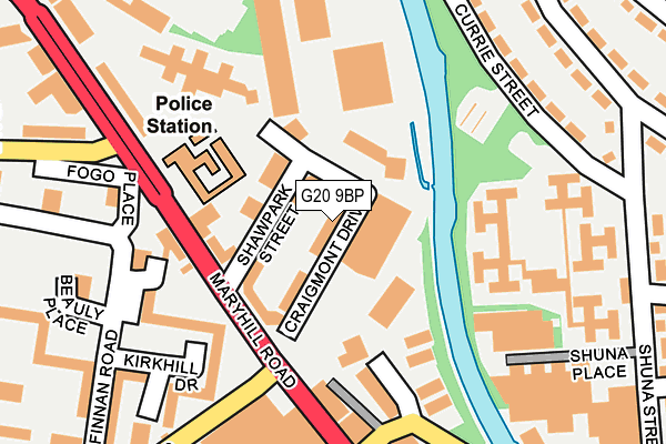 G20 9BP map - OS OpenMap – Local (Ordnance Survey) G20 9BP map - OS OpenMap – Local (Ordnance Survey)