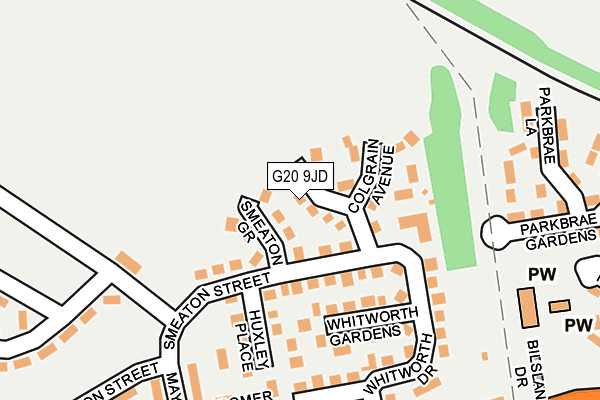 G20 9JD map - OS OpenMap – Local (Ordnance Survey) G20 9JD map - OS OpenMap – Local (Ordnance Survey)
