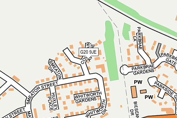 G20 9JE map - OS OpenMap – Local (Ordnance Survey) G20 9JE map - OS OpenMap – Local (Ordnance Survey)