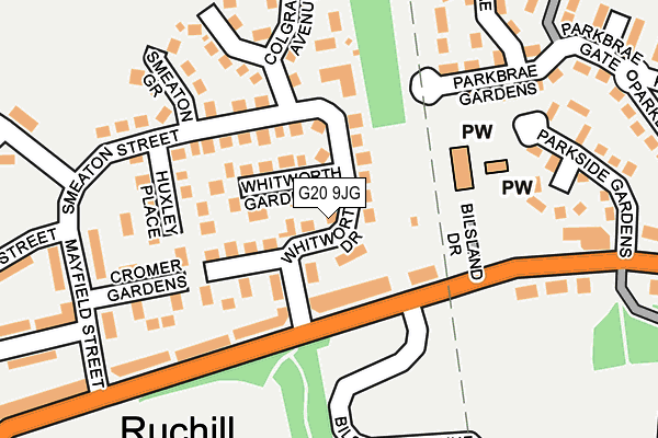 G20 9JG map - OS OpenMap – Local (Ordnance Survey) G20 9JG map - OS OpenMap – Local (Ordnance Survey)