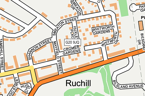 G20 9JQ map - OS OpenMap – Local (Ordnance Survey)