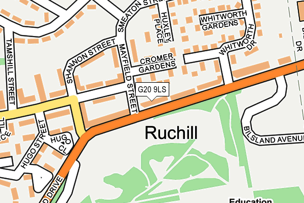G20 9LS map - OS OpenMap – Local (Ordnance Survey) G20 9LS map - OS OpenMap – Local (Ordnance Survey)