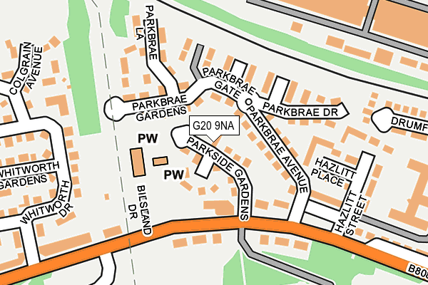 G20 9NA map - OS OpenMap – Local (Ordnance Survey) G20 9NA map - OS OpenMap – Local (Ordnance Survey)