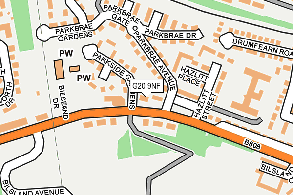 G20 9NF map - OS OpenMap – Local (Ordnance Survey) G20 9NF map - OS OpenMap – Local (Ordnance Survey)