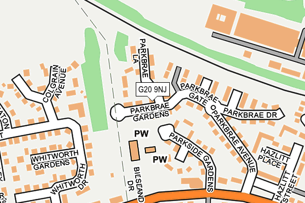 G20 9NJ map - OS OpenMap – Local (Ordnance Survey)