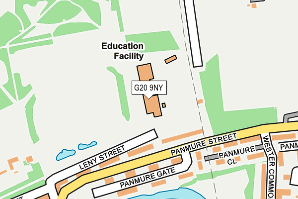 G20 9NY map - OS OpenMap – Local (Ordnance Survey)