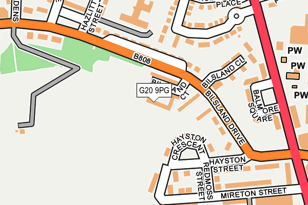G20 9PG map - OS OpenMap – Local (Ordnance Survey) G20 9PG map - OS OpenMap – Local (Ordnance Survey)