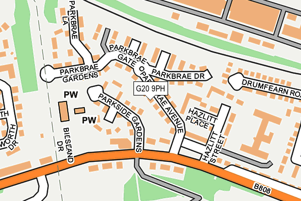 G20 9PH map - OS OpenMap – Local (Ordnance Survey) G20 9PH map - OS OpenMap – Local (Ordnance Survey)