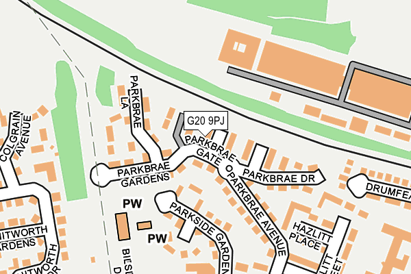 G20 9PJ map - OS OpenMap – Local (Ordnance Survey) G20 9PJ map - OS OpenMap – Local (Ordnance Survey)