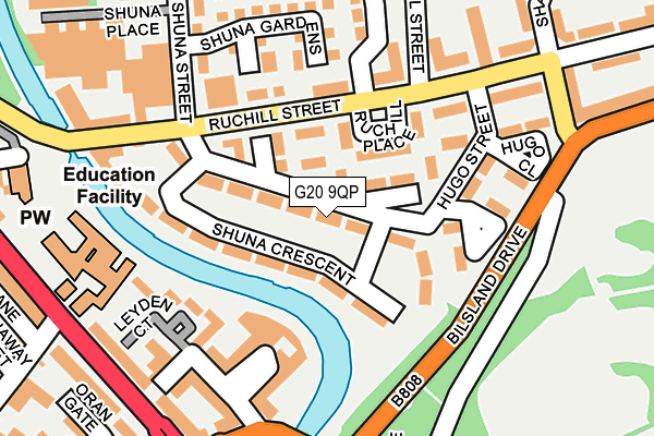 G20 9QP map - OS OpenMap – Local (Ordnance Survey) G20 9QP map - OS OpenMap – Local (Ordnance Survey)