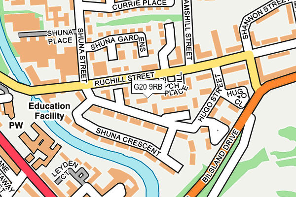 G20 9RB map - OS OpenMap – Local (Ordnance Survey) G20 9RB map - OS OpenMap – Local (Ordnance Survey)