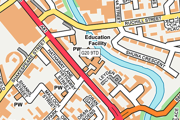 G20 9TD map - OS OpenMap – Local (Ordnance Survey) G20 9TD map - OS OpenMap – Local (Ordnance Survey)