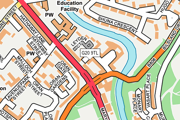 G20 9TL map - OS OpenMap – Local (Ordnance Survey) G20 9TL map - OS OpenMap – Local (Ordnance Survey)