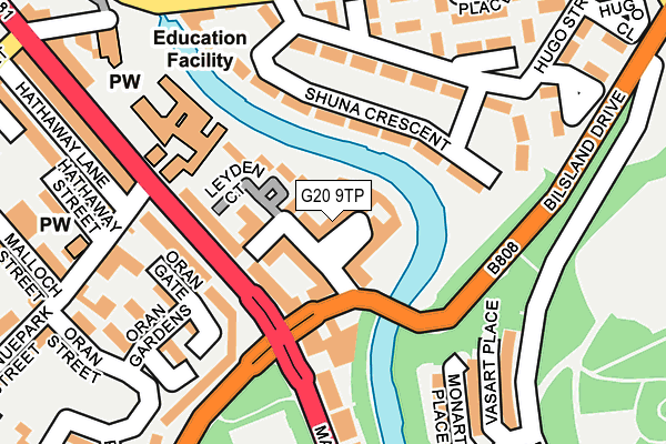G20 9TP map - OS OpenMap – Local (Ordnance Survey) G20 9TP map - OS OpenMap – Local (Ordnance Survey)