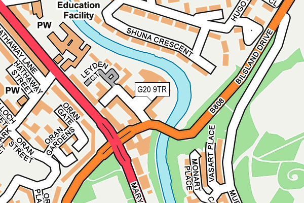G20 9TR map - OS OpenMap – Local (Ordnance Survey) G20 9TR map - OS OpenMap – Local (Ordnance Survey)