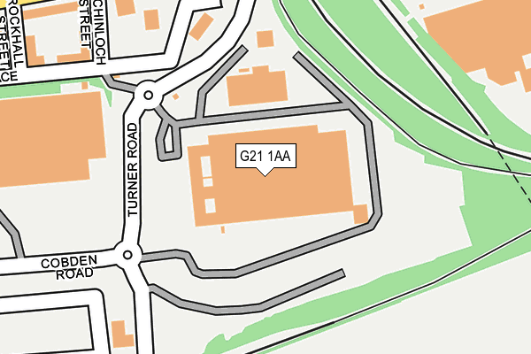 G21 1AA map - OS OpenMap – Local (Ordnance Survey) G21 1AA map - OS OpenMap – Local (Ordnance Survey)