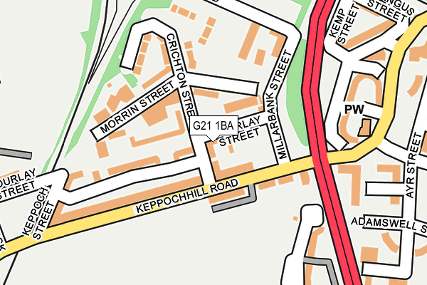 G21 1BA map - OS OpenMap – Local (Ordnance Survey) G21 1BA map - OS OpenMap – Local (Ordnance Survey)