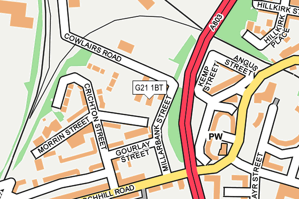 G21 1BT map - OS OpenMap – Local (Ordnance Survey) G21 1BT map - OS OpenMap – Local (Ordnance Survey)