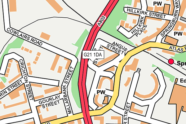 G21 1DA map - OS OpenMap – Local (Ordnance Survey) G21 1DA map - OS OpenMap – Local (Ordnance Survey)
