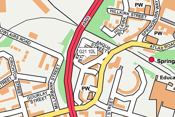 G21 1DL map - OS OpenMap – Local (Ordnance Survey) G21 1DL map - OS OpenMap – Local (Ordnance Survey)