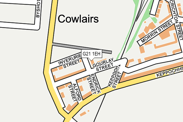 G21 1EH map - OS OpenMap – Local (Ordnance Survey)