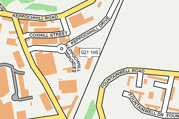 G21 1HS map - OS OpenMap – Local (Ordnance Survey) G21 1HS map - OS OpenMap – Local (Ordnance Survey)