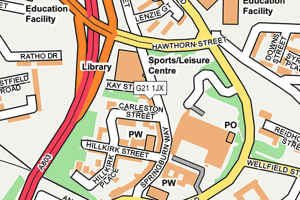 G21 1JX map - OS OpenMap – Local (Ordnance Survey) G21 1JX map - OS OpenMap – Local (Ordnance Survey)