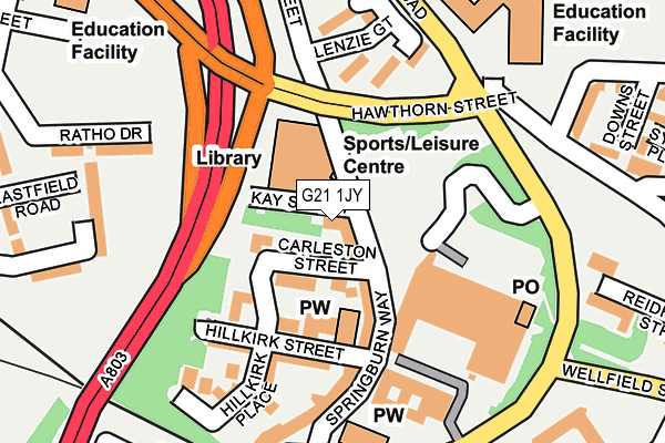 G21 1JY map - OS OpenMap – Local (Ordnance Survey) G21 1JY map - OS OpenMap – Local (Ordnance Survey)