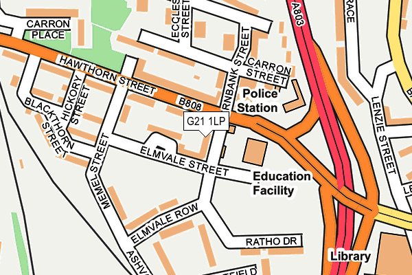 G21 1LP map - OS OpenMap – Local (Ordnance Survey) G21 1LP map - OS OpenMap – Local (Ordnance Survey)
