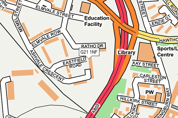 G21 1NF map - OS OpenMap – Local (Ordnance Survey) G21 1NF map - OS OpenMap – Local (Ordnance Survey)