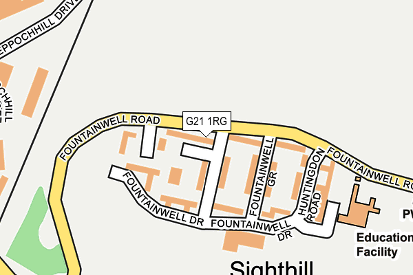 G21 1RG map - OS OpenMap – Local (Ordnance Survey) G21 1RG map - OS OpenMap – Local (Ordnance Survey)
