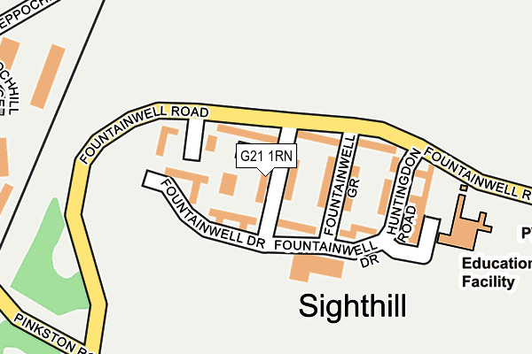G21 1RN map - OS OpenMap – Local (Ordnance Survey) G21 1RN map - OS OpenMap – Local (Ordnance Survey)