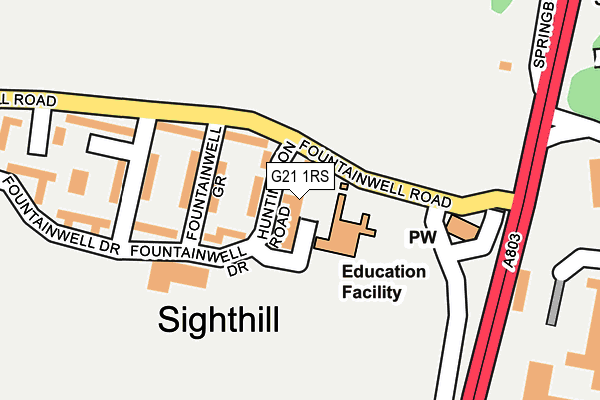 G21 1RS map - OS OpenMap – Local (Ordnance Survey) G21 1RS map - OS OpenMap – Local (Ordnance Survey)