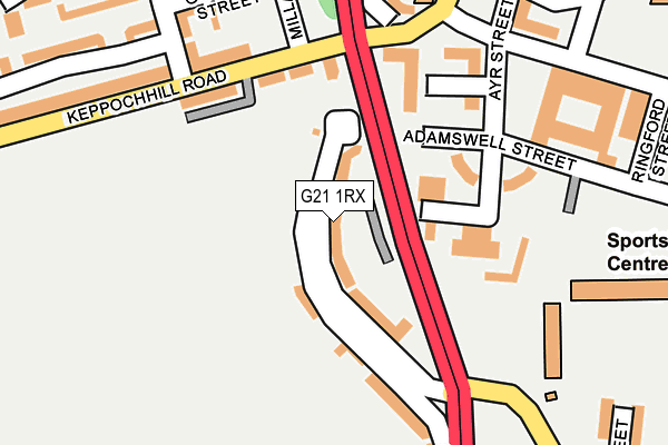 G21 1RX map - OS OpenMap – Local (Ordnance Survey) G21 1RX map - OS OpenMap – Local (Ordnance Survey)