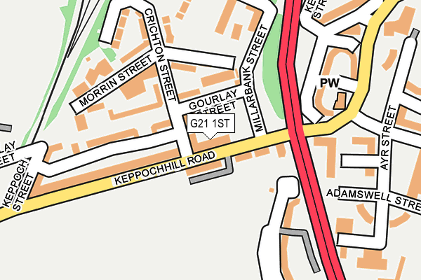 G21 1ST map - OS OpenMap – Local (Ordnance Survey) G21 1ST map - OS OpenMap – Local (Ordnance Survey)