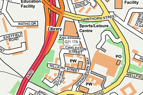 G21 1TA map - OS OpenMap – Local (Ordnance Survey) G21 1TA map - OS OpenMap – Local (Ordnance Survey)