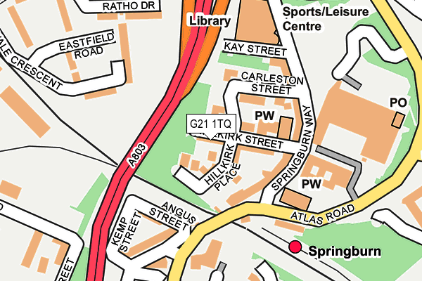 G21 1TQ map - OS OpenMap – Local (Ordnance Survey) G21 1TQ map - OS OpenMap – Local (Ordnance Survey)