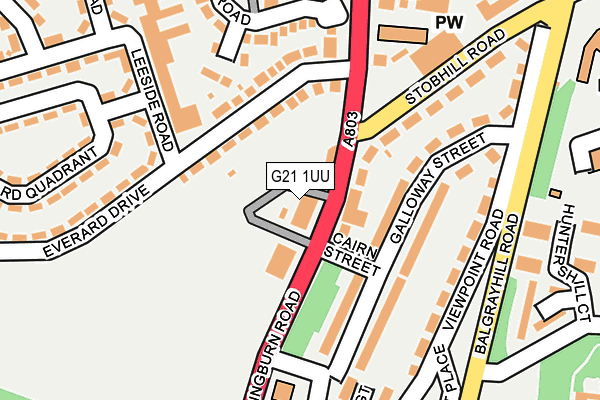 G21 1UU map - OS OpenMap – Local (Ordnance Survey) G21 1UU map - OS OpenMap – Local (Ordnance Survey)