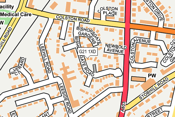 G21 1XD map - OS OpenMap – Local (Ordnance Survey) G21 1XD map - OS OpenMap – Local (Ordnance Survey)