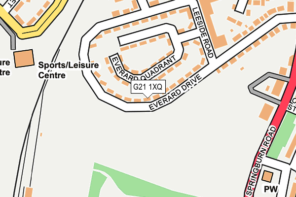 G21 1XQ map - OS OpenMap – Local (Ordnance Survey) G21 1XQ map - OS OpenMap – Local (Ordnance Survey)