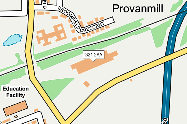 G21 2AA map - OS OpenMap – Local (Ordnance Survey) G21 2AA map - OS OpenMap – Local (Ordnance Survey)