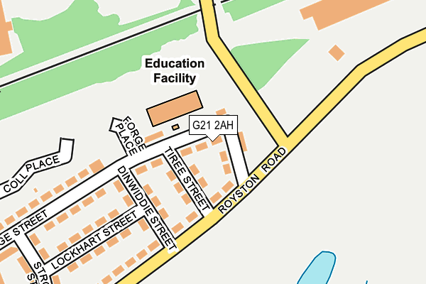 G21 2AH map - OS OpenMap – Local (Ordnance Survey) G21 2AH map - OS OpenMap – Local (Ordnance Survey)